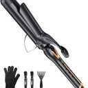 ORYNNE Curling Iron 1 1/2 Inch for Big Curls, 14 Heat Settings Big Barrel 1.5 Inch, Ceramic Large Barrel Curling Iron 1 1/2 Inch with Argan Oil Infused,