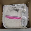 Zakkart SnugCloud Foldable Cat Window Perch - Cordless, Ultra Soft Machine Washable Bed with 4-Sided Bolster, Metal Frame - Window Hammock for Large Cats and Kittens, Cream White, Medium, (22.8"x15.7")