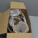 LEDIARY 18.72" LED Vintage Lantern Flickering Flame Table Lamps for Bedrooms Set of 2, Small Farmhouse Rustic Vintage End Table Lamps, Halloween Decorative Lantern Bedside Lamps for Living Room (Bronze Brown)