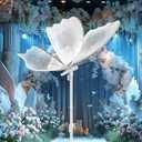 TACAHE Butterfly Floor Lamp - 3 Color Temp & Dimmable - Inline Cord Switch - Wedding Decoration - Atmosphere Lighting for Banquet, Birthdays, Party - (27" Wings / 70" Height) - 20W - 1 Pack