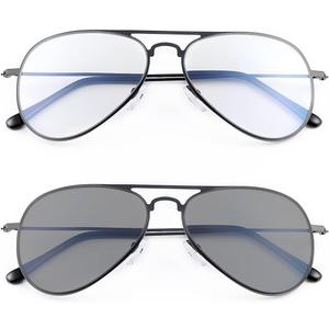 MIRYEA Photochromic Progressive Multifocus Reading Glasses Anti UV Sun Readers Blue Light Blocking Sunglasses for Men Women (Black)