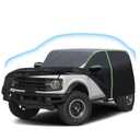Cartist 420d Car Cover Fits for Ford Bronco 4-Door 2021-2025 2026, car Cover Waterproof All Weather for Bronco Accessories, Strong Oxford, with Zipper & Reflective Safety Strips
