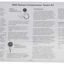 OTC 5605 Deluxe Compression Tester Kit for Gasoline Engines with Easy to Read 2-1/2" Dual Scale Gauge, Extra Long Flex Hose, Multiple Adapters, and Storage Case