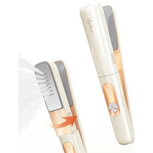 Travel Steamer Iron, 3-IN-1 Clip, Hang & Flat Iron for Clothes, Curtains, LeakProof & Anti-Splash Tech, Fast De-Wrinkle & Crisp Creases, 65ML, Easy Grip, Portable, Apt, Cruise, Dorm