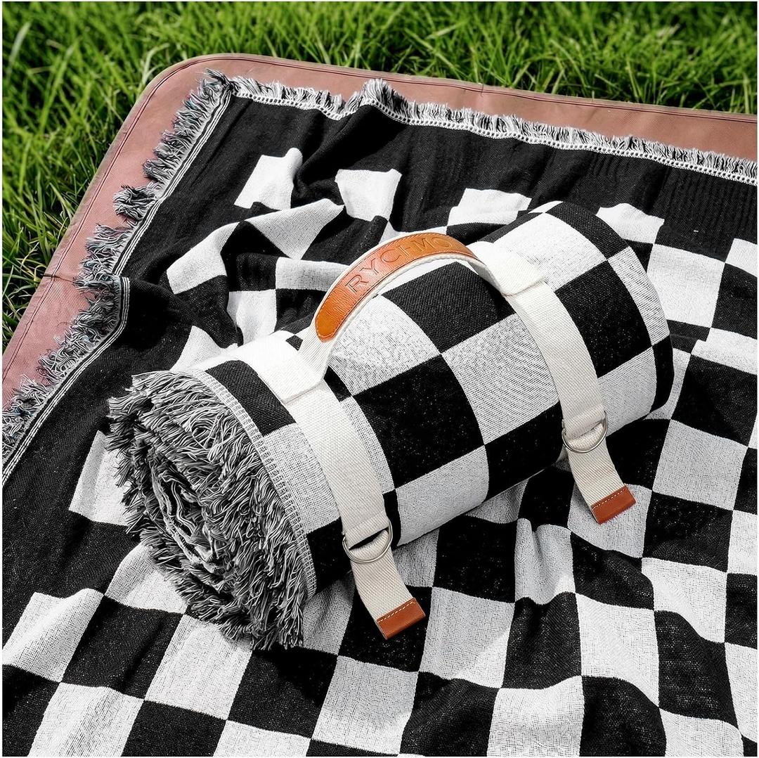 2 in 1 Extra Large Boho Beach Blanket Towel Picnic Mat Adult Men Guy Him Brother Dad Boyfriend Uncle Niece Best Friend Friendship Grandpa Grandfather Husband Son in Law Happy Birthday Cool Unique Gift