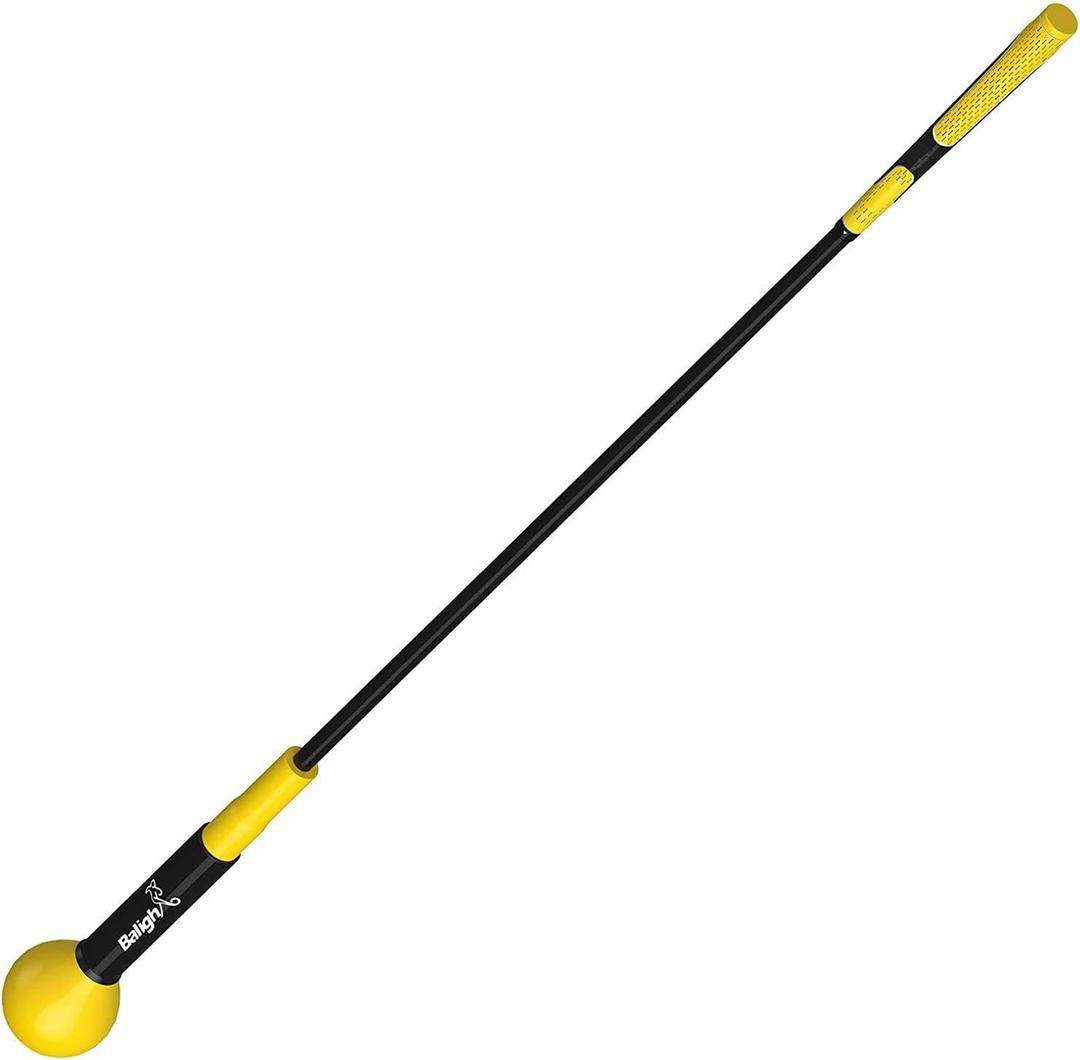 Golf Swing Trainer Aid and Correction for Strength Grip Tempo & Flexibility Training Suit for Indoor Practice Chipping Hitting Golf Accessories, 48"