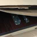 Drive Medical Overbed Table with Wheels - Secure Height Adjustment for Comfort - Non Tilt Surface - Smooth Rolling Design - Home & Hospital Use - Woodgrain Laminate Top - Silver Vein