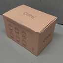 COMI Natural Glass Baby Bottle, Standard Neck Breastmilk Storage Bottle for Fridge, Breast Milk Container, Breast Pump Bottle Compatible with Medela Breast Pump, BPA Free, 6PCS (5oz,6 Pink Lids)