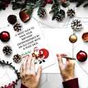 3 x Funny December Birthday Card for Him Her, Hilarious Santa Christmas Birthday Card for Family Friend Boys Girls, Humorous Xmas Holiday Bday Cards for Men Women (#7)
