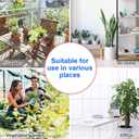 Upgrade Self Watering Planter Insert, Self Watering Spike with Long Dripper & Valve Switch, Adjustable Plant Watering Devices, Automatic Watering System for Outdoor & Indoor Plants (12, Green+Orange)