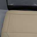Universal Leather Seat Covers Full Set, Waterproof Seat Cover for Cars 5 Seats, Luxury Leather Car Seat Cushion, Front and Rear Protectors Automotive Seat Covers for Most Cars SUV Pick-up, Beige