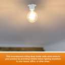 10 Pcs E26 Light Socket Porcelain Lamp Holder Socket Medium Keyless Threaded Base with Two Hole Flange Mounting and 6" Wire Indoor Garage Closet Lighting