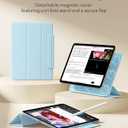 ESR for iPad Air 11 Inch Case M4/M3/M2 (2026/2025/2024), iPad Air 5th/4th Gen (2022/2020), Powerful Magnetic Attachment, Slim Trifold Stand Case, Auto Wake/Sleep, Durable Protection, Sky Blue