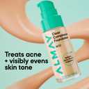 Almay Clear Complexion Foundation, Oil-Free Face Makeup for Acne-Prone Skin, Buildable Coverage, Soft-Matte Finish, Vegan, 400, 1 fl oz