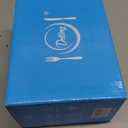 DELLING 8 Inch Rectangular Appetizer Plates, Salad Plates Set, Ceramic Dessert Plates, Small Serving Plates for Salad, Appetizer, Snack, Sushi - Microwave, Oven, and Dishwasher Safe - Set of 6, White