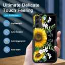 for Galaxy A14 5G Case,Heavy Duty Dual Layer Hybrid Hard PC Soft Rubber Shockproof Protective Rugged Bumper Case for Samsung Galaxy A14 5G 6.6" 2023,Sunflowers Floral Patterns