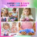 Galaxy Slime Toy 72pack Party Favors for Kids, Rich Colored, Stress Relief Toy for Girls Boys, Easter Basket Stuffers, Christmas Stocking Stuffers