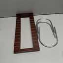 Walnut Wood Vinyl Record Stand, 3-Tier LP Organizer for 75 Records, Adjustable Record Holder for Living Room or Bedroom Decor