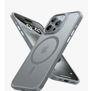TORRAS Magnetic Shockproof Compatible with iPhone 15 Pro Case, [MilitaryGrade Drop Tested] [Compatible with MagSafe] Translucent Slim Protective, PC & TPU, AntiFingerprint Guardian Mag 2023, Grey
