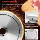 VEVOR Commercial Meat Slicer, 320W Electric Deli Slicer Machine with 10 inch SUS420 Blade, 0-0.4 inch Adjustable Thickness, for Frozen Meat, Ham, Baguett, Steak