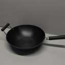 IMUSA USA 14" Traditional Nonstick Coated Wok with Triangle Helper Handle