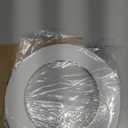 NICOR Lighting 6 inch White Recessed Shower Trim with Albalite Lens (17505)