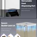 Pawfly Automatic Fish Feeder - Large Capacity Vacation Timer, Moisture-Proof Outdoor Koi Fish Feeder, Battery Powered