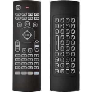 MX3 Air Remote Mouse,2.4G Multifunctional Backlit Remote Control, Mini Wireless Keyboard & Infrared Remote Control Learning for Android TV Box,HTPC,IPTV,PC, MAC,PS3,Pad,Xbox
