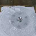 30.7 inch Lazy Susan for Table Top Tempered Glass Rotating Serving Tray for Dining Table, Kitchen Lazy Susan Organizer Spinning Rotating Food Server Party Centerpieces Heavy Duty