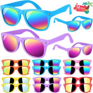 GINMIC Kids sunglasses bulk, Kids Sunglasses Party Favor, 5 of Pack Neon Sunglasses with UV400 Protection for Kids, Boys and Girls Age 3-8, Goody Bag Favors, Great Gift for Pool, Birthday Party Supplies