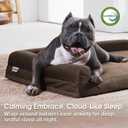 Cooling Gel Memory Foam Orthopedic Dog Bed for Medium Dogs with Arthritis