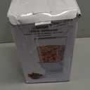 Cereal Dispenser Countertop, 5L Kitchen Organization Cereal Containers Storage, Desktop Candy Dispenser Plastic Cereal Dispenser, Snack Containers Can Hold Granola, Dry Food, Grain (Black, 1Pc)