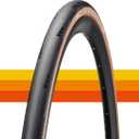 AMERICAN CLASSIC Road Bike Tire, Replacement Tire for Road Bicycle, Road Racing - Timekeeper, 700 x 25c, 700 x 28c, 700 x 30c (700 x 28c - Tan - Tubeless)