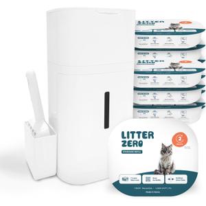 Litter Zero Base Set (Includes 1 Refill, Scoop) + 9 Additional Refills Pack