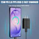 USB C Fast Charger,25W Android Phone Charger for Samsung S26 Super Fast Charger Type C Charger Cord & 10 Ft USB C Cable Fast Charging for Samsung Galaxy S26/S25/S24/S23/S22/S21/S20/Plus/Ultra,2 Pack