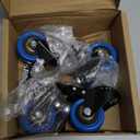 Stem Caster Wheels 2 inch Heavy Duty, Swivel Threaded Stem Mount Casters Set of 4 with American Size UNC 1/4"-20 x 1