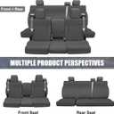 SAPUBK Custom-Fit Full Sets Seat Covers Replace for 2004-2008 F150 XLT Super Cab, Front & Rear Knitted Fabric Composite Soft Foam Lining Airmesh Breathable Seat Cover Cushion