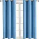 BGment Room Darkening Curtains 54 Inches Long - Grommet Thermal Insulated Drapes Window Treatment Curtains for Bedroom, 2 Panels, 38 x 54 Inch, Sky Blue