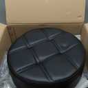 Ainilaily Rolling Stool with Wheels Adjustable Height, Roller Stool for Massage Medical Tattoo Spa Heavy Duty Swivel Desk (Super Thick Cushion, Black)