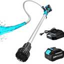 Cordless Stick Water Transfer Pump 720GPH 32FT Head with 4000mAh 21V Battery and Fast Charger 45 Minutes Run Time Battery Water Pump 3/4" Outlet for Garden Farm Hot Tub Pool RV Boat Draining