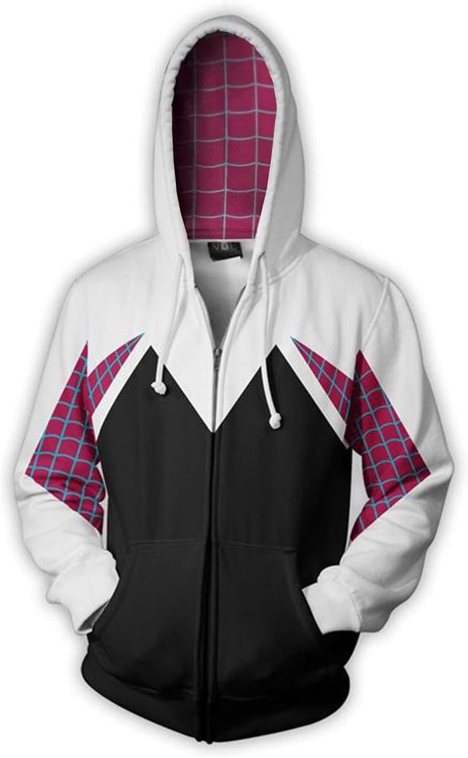 Adult Costume Hoodie Jacket Sweatshirt Halloween Costume (XX-Large, Color 1)