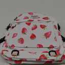 Laptop Backpack with USB charging port for laptop up to 15 inch Men Women College Outdoor Travel Backpack (Strawberry)