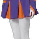 RoleplayCos Jennifer Check Cheer Costume Women's High School Long Sleeve Purple Jennifers Body Costume Cheerleader Uniform Dress Outfit Adult (M, purple)
