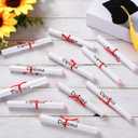 AmazingSpark 120 Pieces Graduation Diploma Favors Class of 2026 Diploma Candy Bar Wrappers Decorations with Red Ribbon Roll for Graduation Gifts Congrats Grad Party Supplies