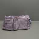 FIORETTO Women's Gym Duffle Bag with Shoes Compartment, 37L Capacity, Ideal for Travel, Gym, Sports, Duffel, Weekender (Lavender)