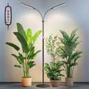 Grow Lights for Indoor Plants, 4-Head Full Specturm Plant Grow Light with 4/8/12/16H Timer, 3 Color Modes, 5 Brightness, 24-68.7in Height Adjustable Floor Growing Lamp for Tall Large Plants