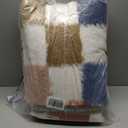 Super Soft Rug for Bedroom, 5x7 Ft Rainbow Area Rug Classic Checkered Shaggy Rug Anti-Skid High Pile Soft Fluffy Fuzzy Carpet for Living Room Bedroom Kids Room Nursery, Dorm Home Decor (6'8" x 5' (Rectangular))