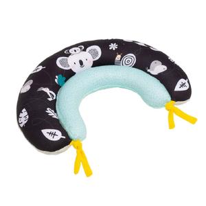 Taf Toys 2 in 1 Tummy-Time Soft Baby Developmental Cushion for 0-5 Months, Newborns and Infants Fun Play Time on Tummy (Black and White)