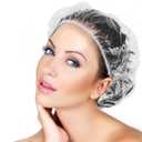 Disposable Shower Caps 100 Pcs - Multi-Purpose Thickening Elastic Bath Cap Plastic Waterproof Clear Shower Caps Bath Shower Hair Caps Women Spa,Home Use, Hotel and Hair Salon, Portable Travel(18.1") (Small (Pack of 100))