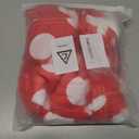 Red and White Polka Dot Womens High Waist Shorts Loose Wide Leg Shorts (XXXL)
